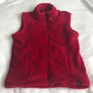 Red Avalanche fleece vest -size M